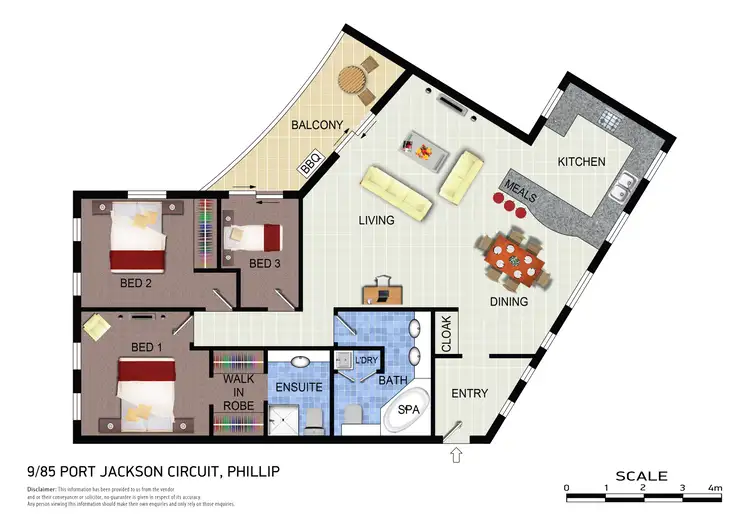 Floorplan of Homely apartment listing, 9/85 Port Jackson Circuit, Phillip ACT 2606