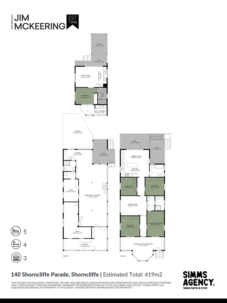 Floorplan of Homely house listing, 140 Shorncliffe Parade, Shorncliffe QLD 4017