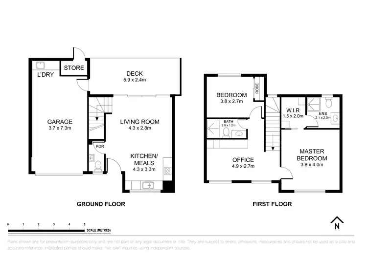 Floorplan of Homely townhouse listing, 2/144 West Street, Hadfield VIC 3046