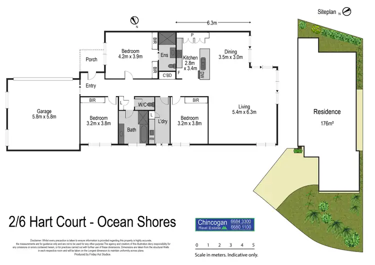 Floorplan of Homely house listing, 2/6 Hart Court, Ocean Shores NSW 2483