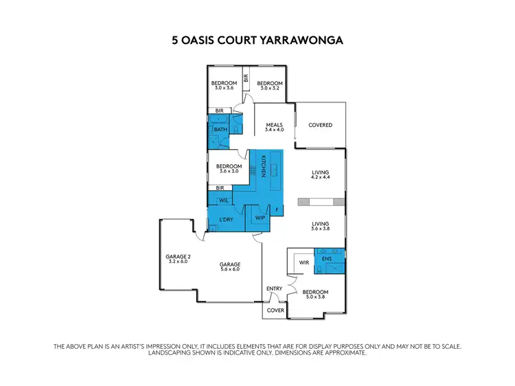 Floorplan of Homely house listing, 5 Oasis Crescent, Yarrawonga VIC 3730