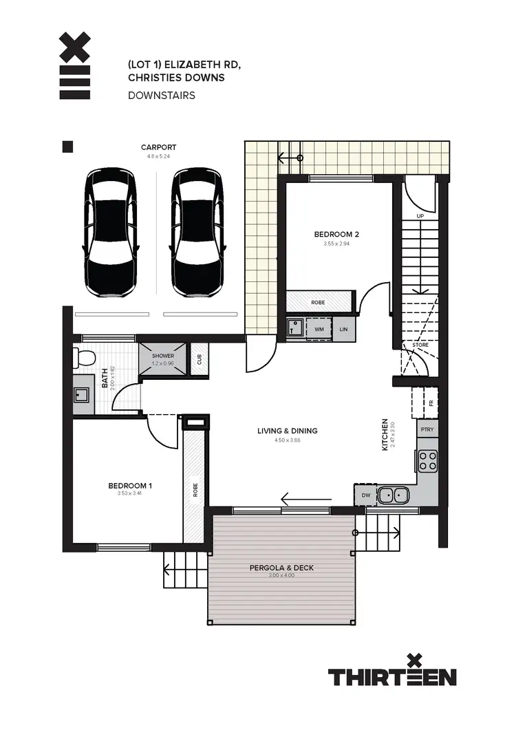 Floorplan of Homely apartment listing, Unit 3/50 Elizabeth Road, Christie Downs SA 5164