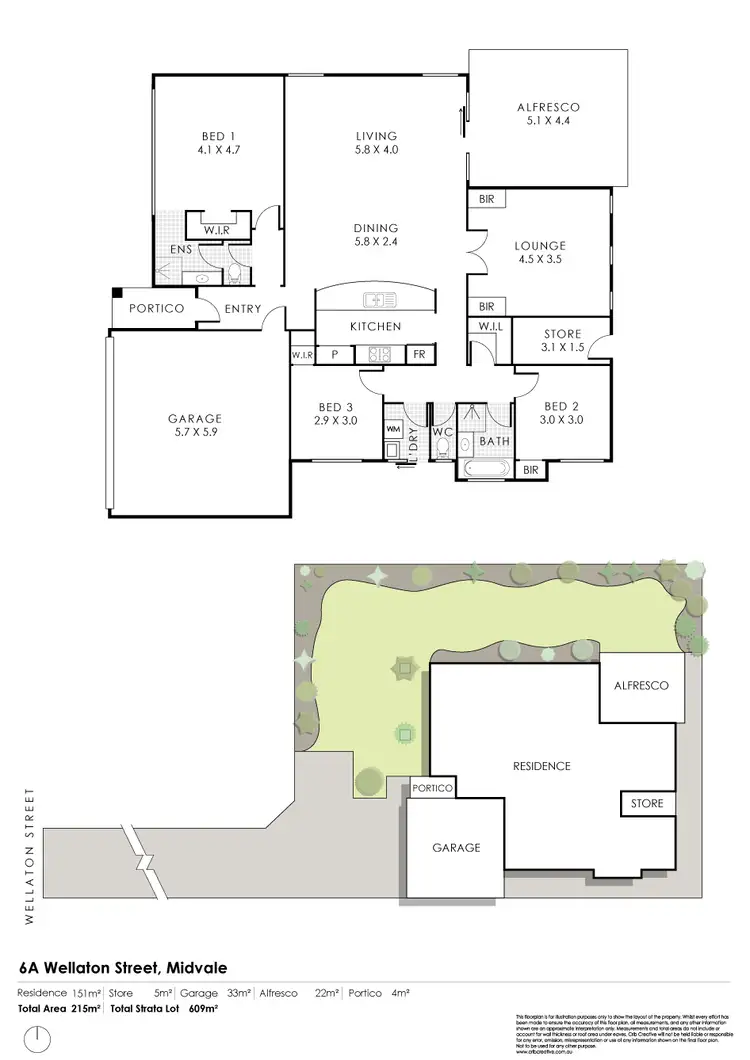 Floorplan of Homely house listing, 6A Wellaton Street, Midvale WA 6056