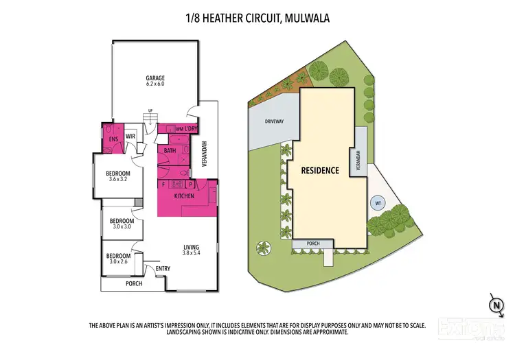 Floorplan of Homely unit listing, 1/8 Heather Circuit, Mulwala NSW 2647