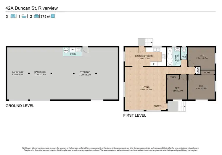 Floorplan of Homely house listing, 42A Duncan Street, Riverview QLD 4303