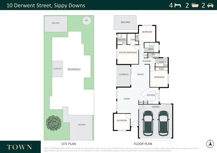 Floorplan of Homely house listing, 10 Derwent Street, Sippy Downs QLD 4556