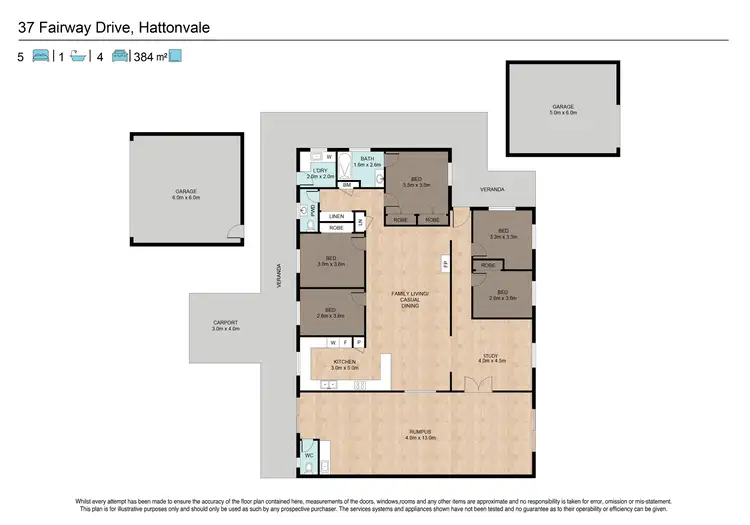 Floorplan of Homely house listing, 37 Fairway Drive, Hatton Vale QLD 4341