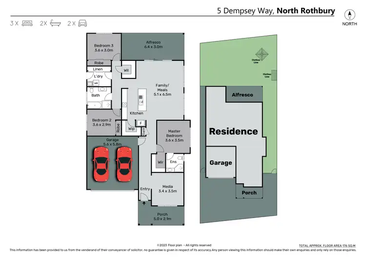 Floorplan of Homely house listing, 5 Dempsey Way, North Rothbury NSW 2335