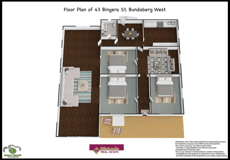 Floorplan of Homely house listing, 43 Bingera Street, Bundaberg West QLD 4670
