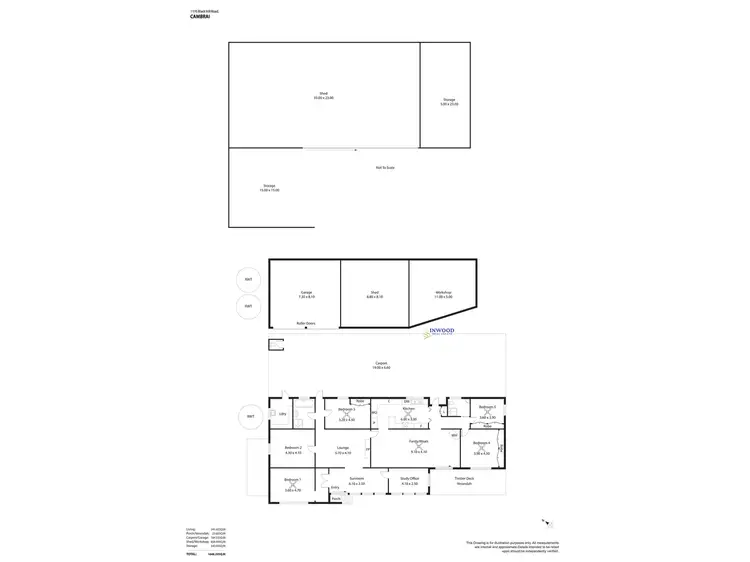 Floorplan of Homely rural property listing, 1176 Black Hill Road, Cambrai SA 5353