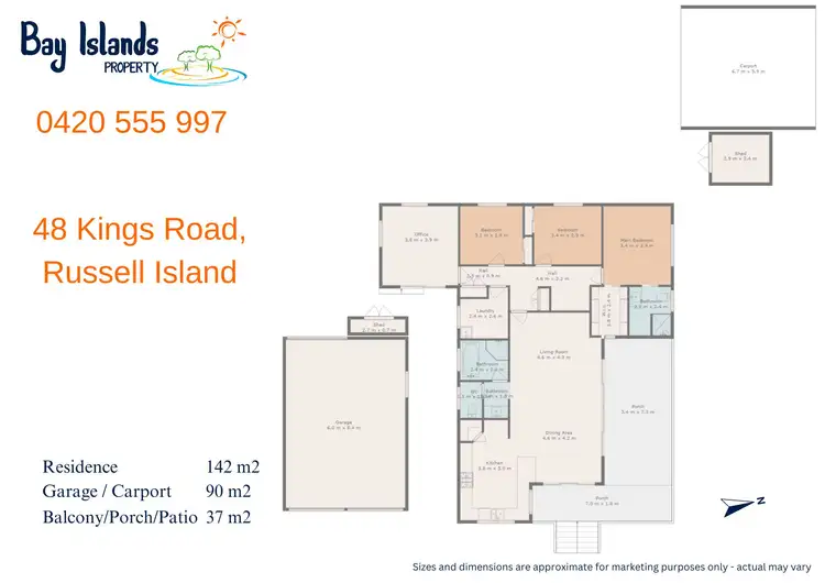 Floorplan of Homely house listing, 48-50 Kings Road, Russell Island QLD 4184