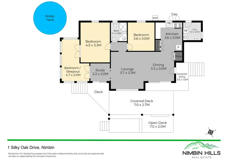 Floorplan of Homely house listing, 1B Silky Oak Drive, Nimbin NSW 2480