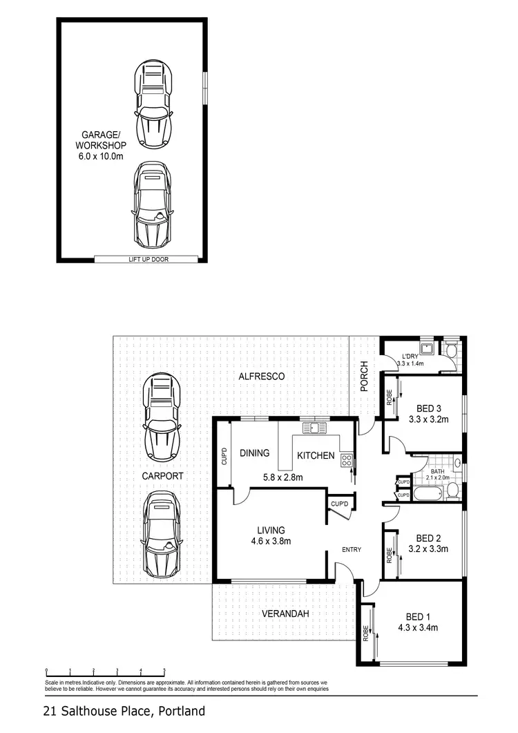 Floorplan of Homely house listing, 21 Salthouse Place, Portland VIC 3305