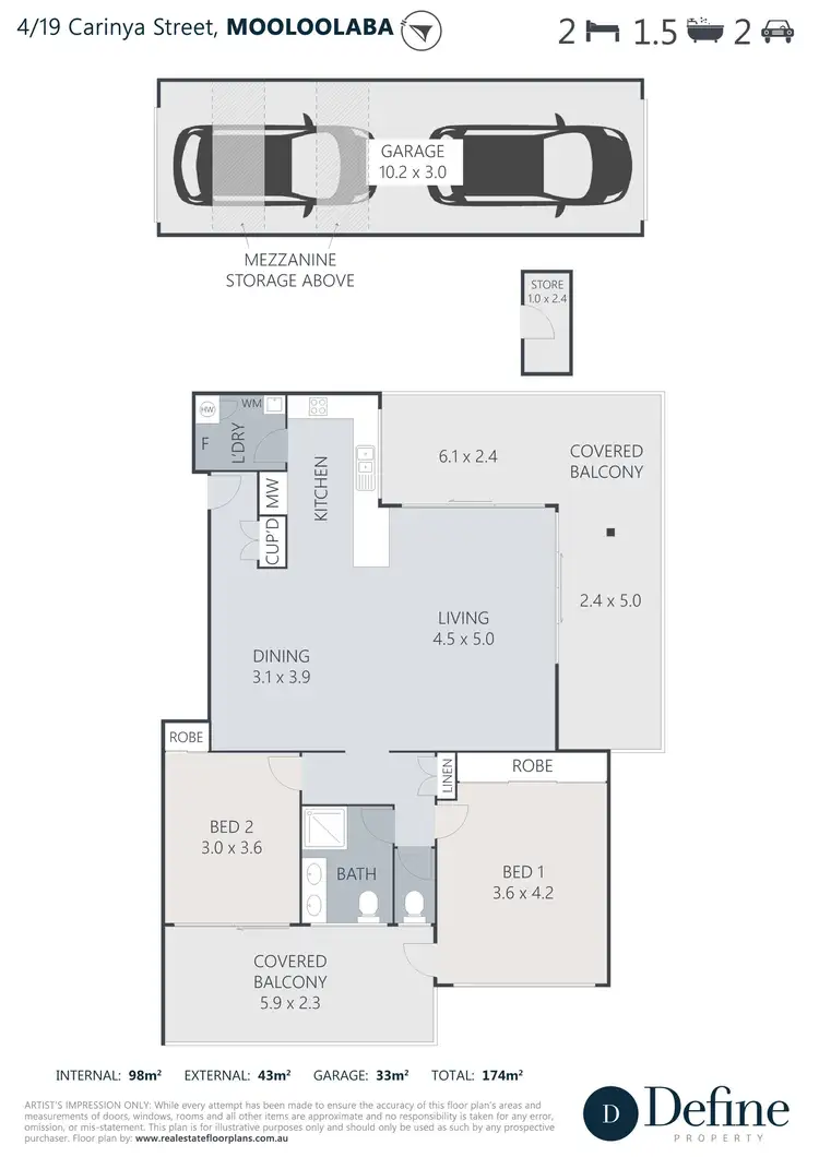 Floorplan of Homely apartment listing, 4/19 Carinya Street, Mooloolaba QLD 4557