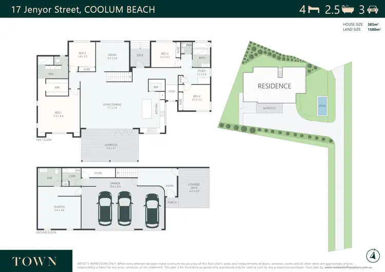 Floorplan of Homely house listing, 17 Jenyor Street, Coolum Beach QLD 4573