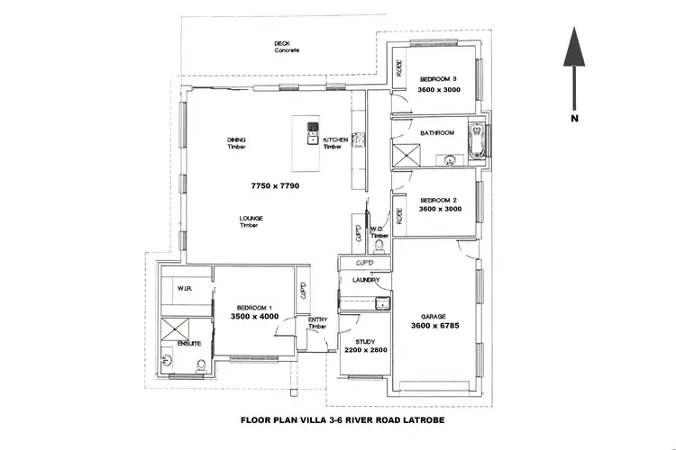 Floorplan of Homely villa listing, 6 River Road, Latrobe TAS 7307