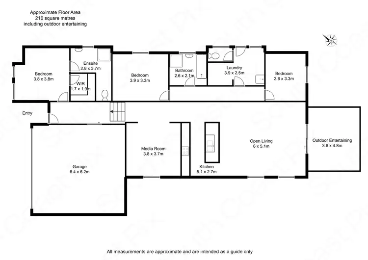 Floorplan of Homely house listing, 6 Litchfield Crescent, Long Beach NSW 2536