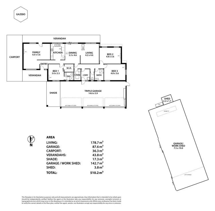 Floorplan of Homely house listing, 30 Spoonbill Court, Mannum SA 5238