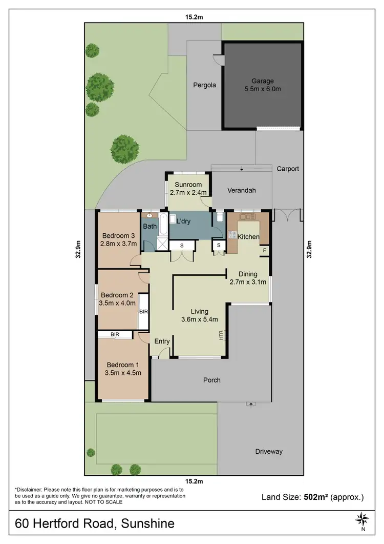 Floorplan of Homely house listing, 60 Hertford Road, Sunshine VIC 3020