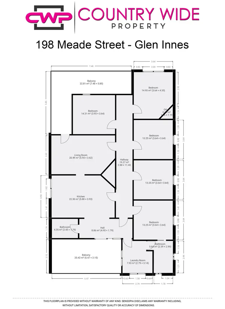 Floorplan of Homely house listing, 198 Meade Street, Glen Innes NSW 2370