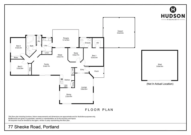 Floorplan of Homely house listing, 77 Sheoke Road, Portland VIC 3305