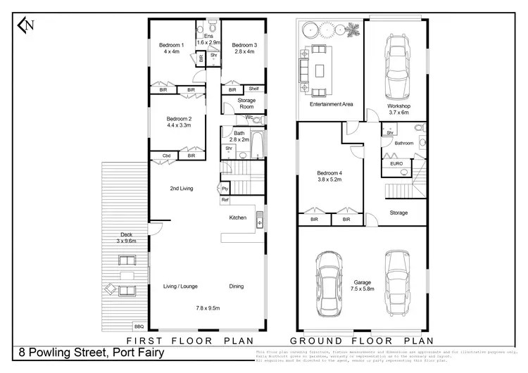 Floorplan of Homely house listing, 8 Powling Street, Port Fairy VIC 3284