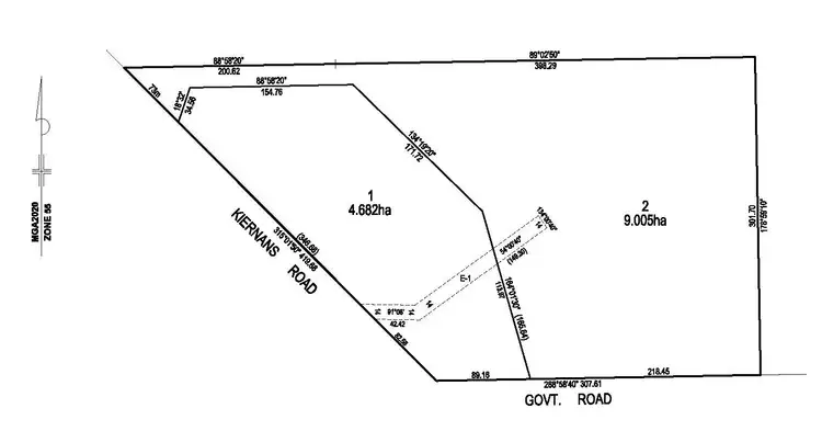 Floorplan of Homely land listing, Lot 1 76 Kiernans Road, Bonnie Doon VIC 3720