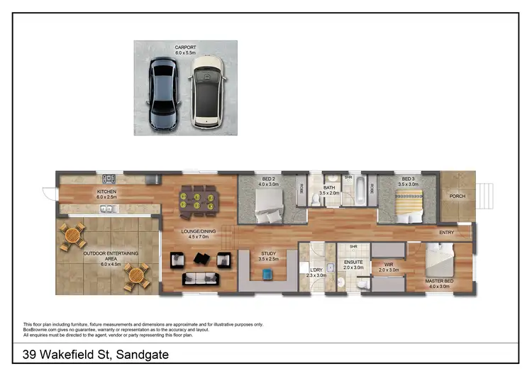 Floorplan of Homely house listing, 39 Wakefield St, Sandgate QLD 4017