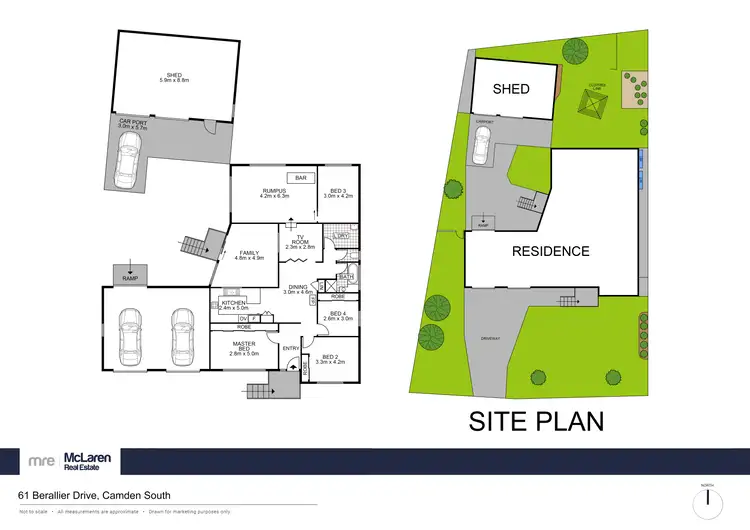 Floorplan of Homely house listing, 61 Berallier Drive, Camden South NSW 2570