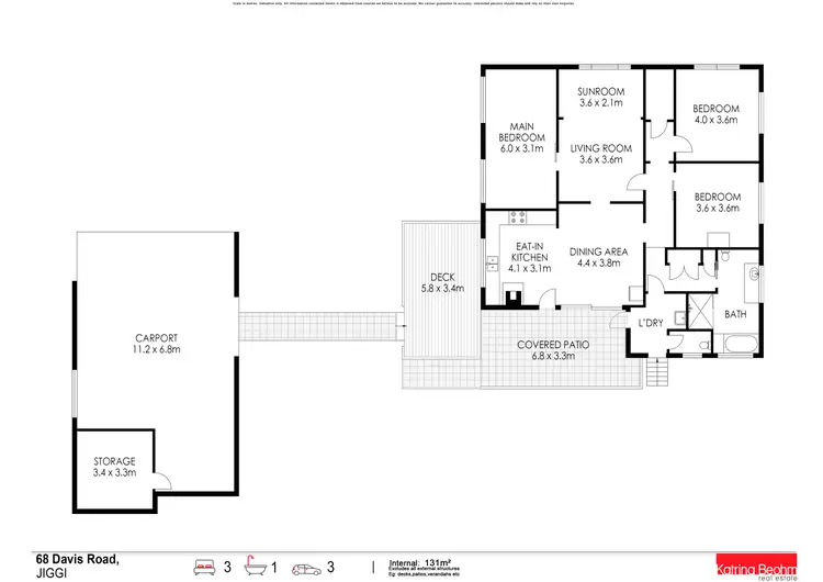 Floorplan of Homely rural property listing, 68 Davis Road, Jiggi NSW 2480