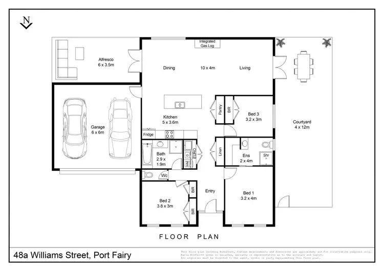 Floorplan of Homely house listing, 48A William Street, Port Fairy VIC 3284