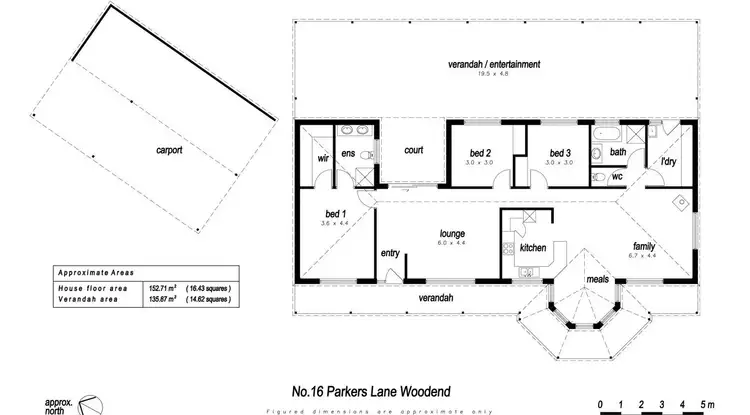Floorplan of Homely house listing, 16 Parkers Lane, Woodend VIC 3442