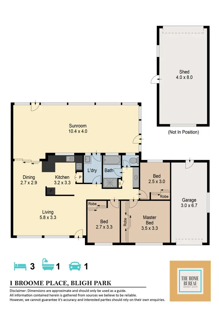 Floorplan of Homely house listing, 1 Broome Place, Bligh Park NSW 2756