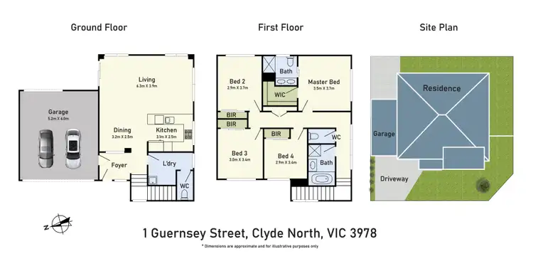 Floorplan of Homely house listing, 1 Guernsey Street, Clyde North VIC 3978