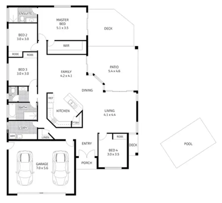 Floorplan of Homely house listing, 74 Fitzmaurice Drive, Bentley Park QLD 4869