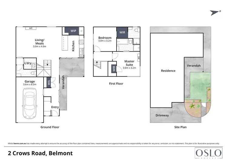 Floorplan of Homely house listing, 2/6 Crows Road, Belmont VIC 3216