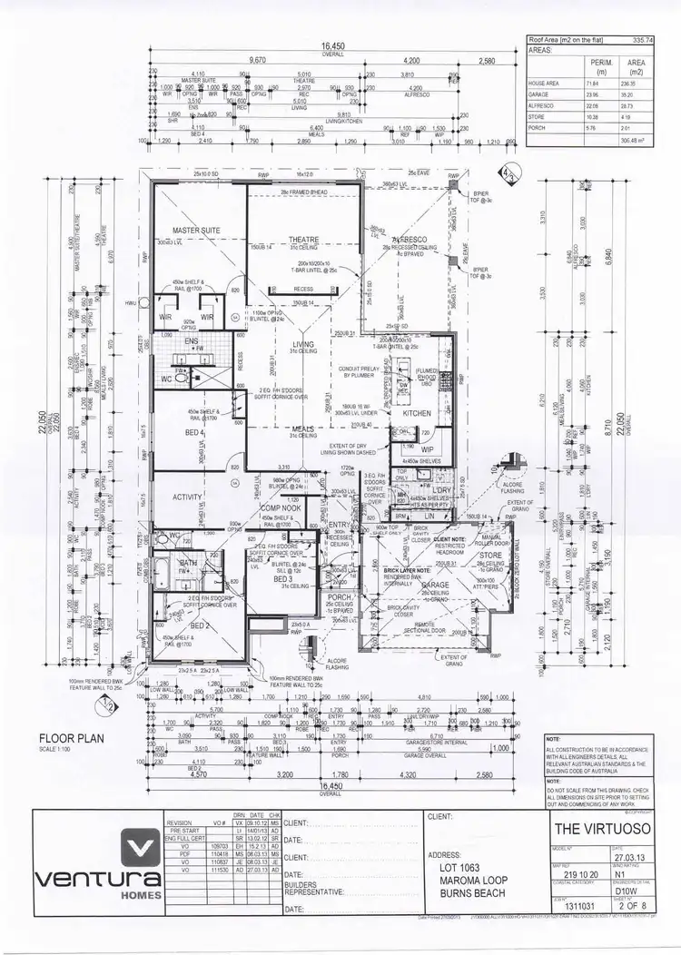 Floorplan of Homely house listing, 21 Maroma Loop, Burns Beach WA 6028