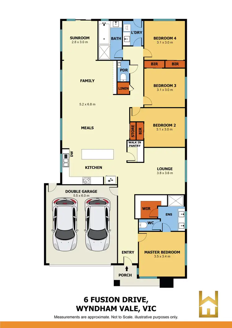 Floorplan of Homely house listing, 6 Fusion Drive, Wyndham Vale VIC 3024