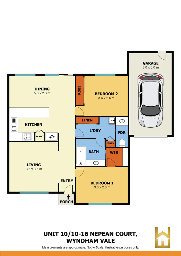 Floorplan of Homely unit listing, 10/10-16 Nepean Court, Wyndham Vale VIC 3024