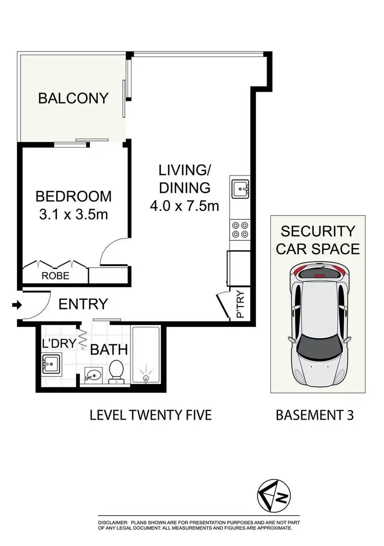 Floorplan of Homely apartment listing, 1610/1 Marshall Ave, St Leonards NSW 2065