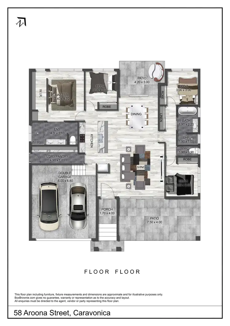 Floorplan of Homely house listing, 58 Aroona Street, Caravonica QLD 4878