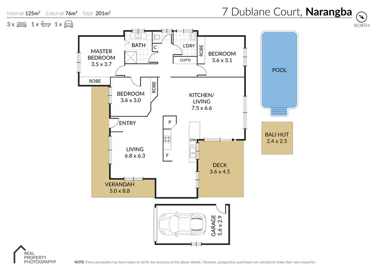Floorplan of Homely house listing, 7 Dublane Court, Narangba QLD 4504