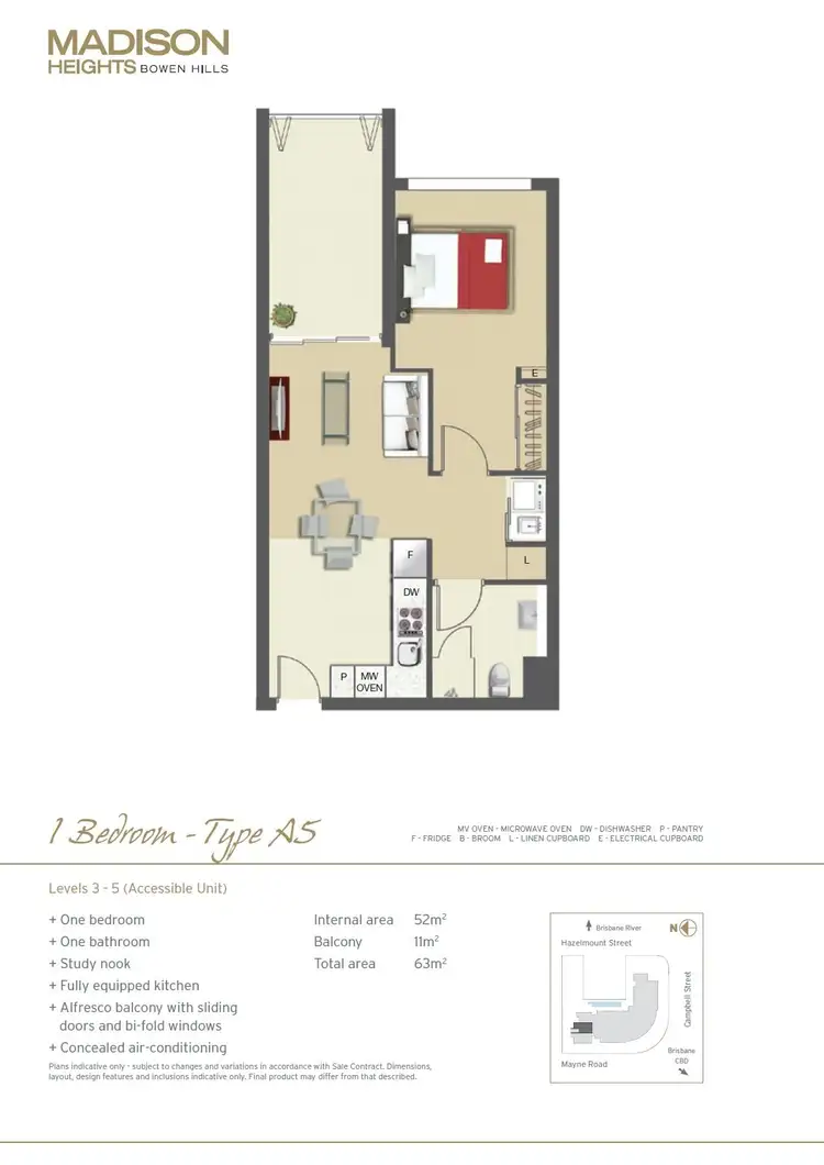 Floorplan of Homely apartment listing, 308/35 Campbell Street, Bowen Hills QLD 4006
