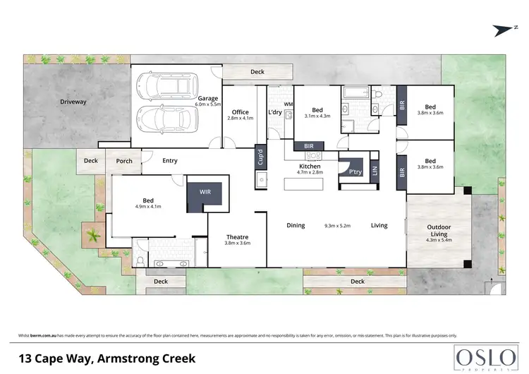 Floorplan of Homely house listing, 13 Cape Way, Armstrong Creek VIC 3217