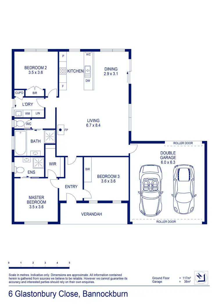 Floorplan of Homely house listing, 6 Glastonbury Close, Bannockburn VIC 3331