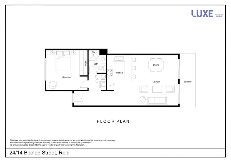 Floorplan of Homely apartment listing, 24/14 Boolee Street, Reid ACT 2612