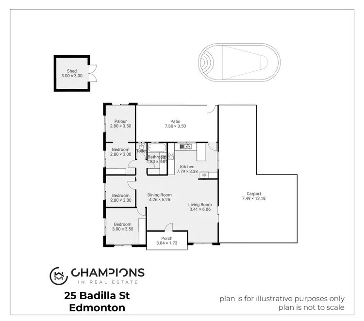 Floorplan of Homely house listing, 25 Badilla Street, Edmonton QLD 4869