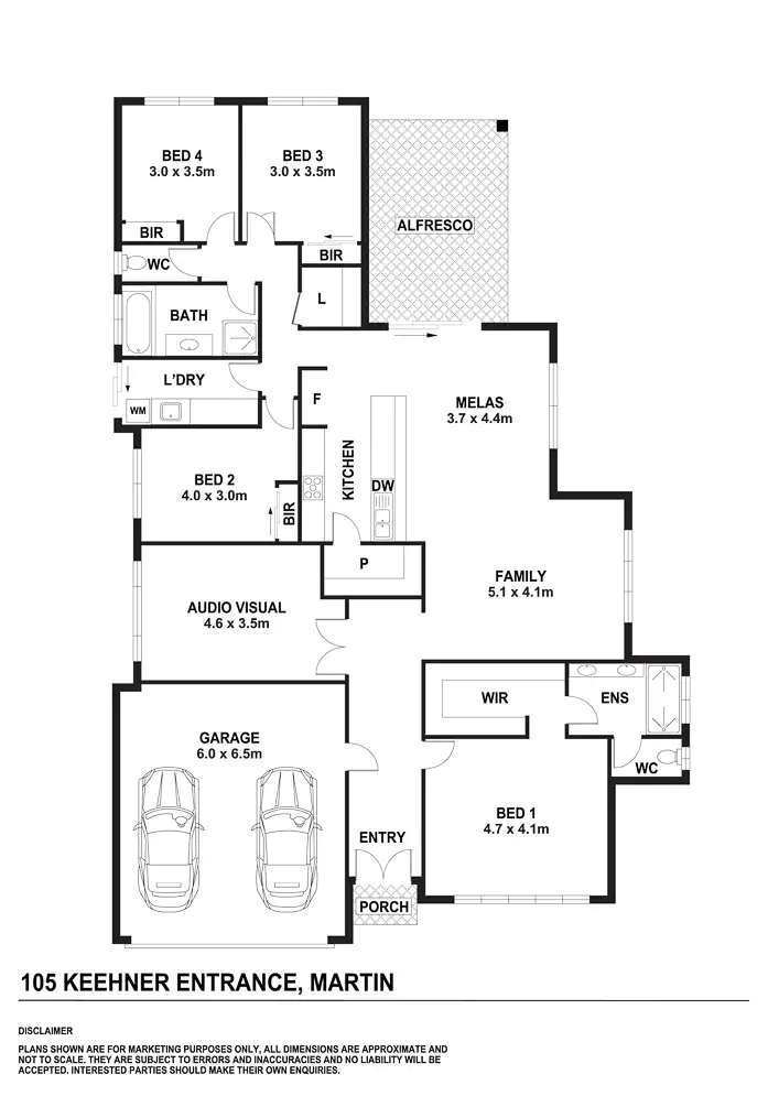Floorplan of Homely house listing, 105 Keehner Entrance, Martin WA 6110