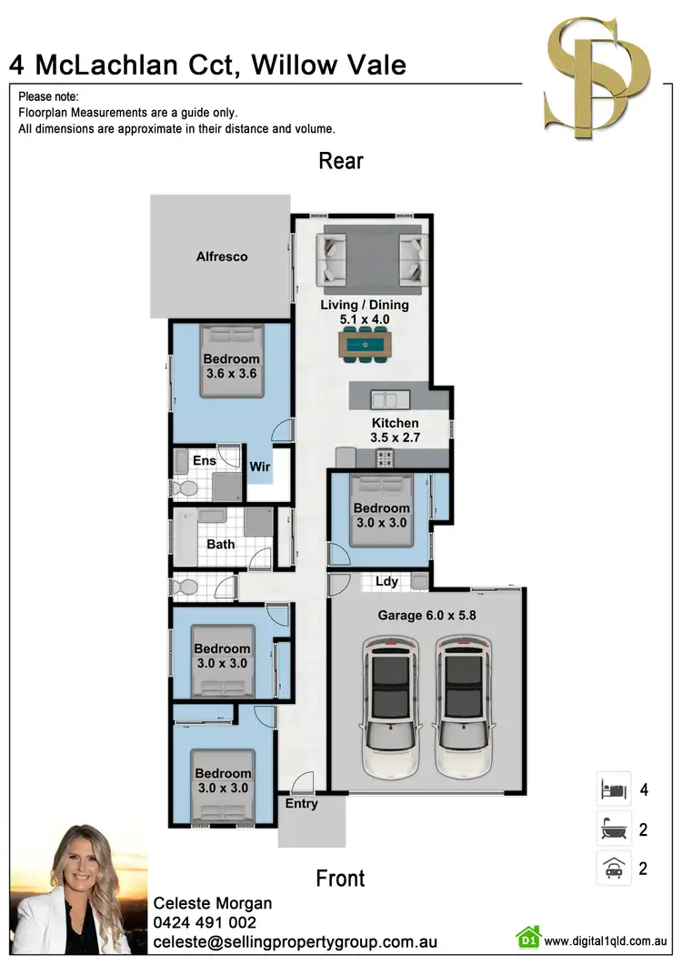 Floorplan of Homely house listing, 4 Mclachlan Circuit, Willow Vale QLD 4209
