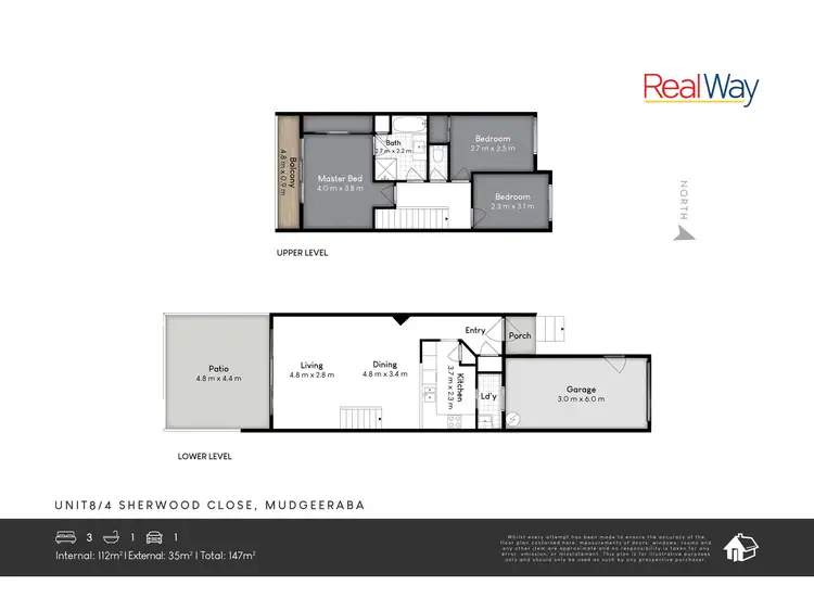 Floorplan of Homely townhouse listing, 8/4 Sherwood Close, Mudgeeraba QLD 4213
